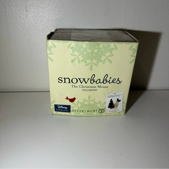 New Department 56 Snowbabies  The Christmas Mouse Figurine Disney 2011 - Picture 5 of 7